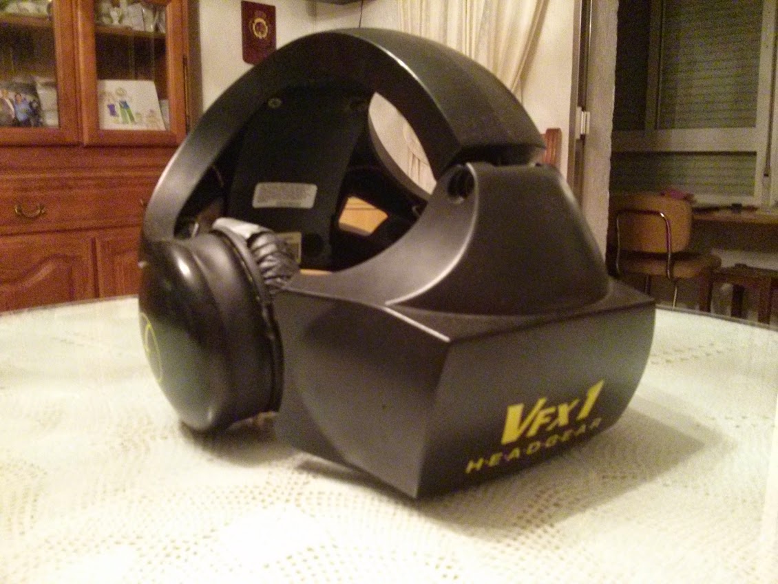 casco de realidad virtual, años 90